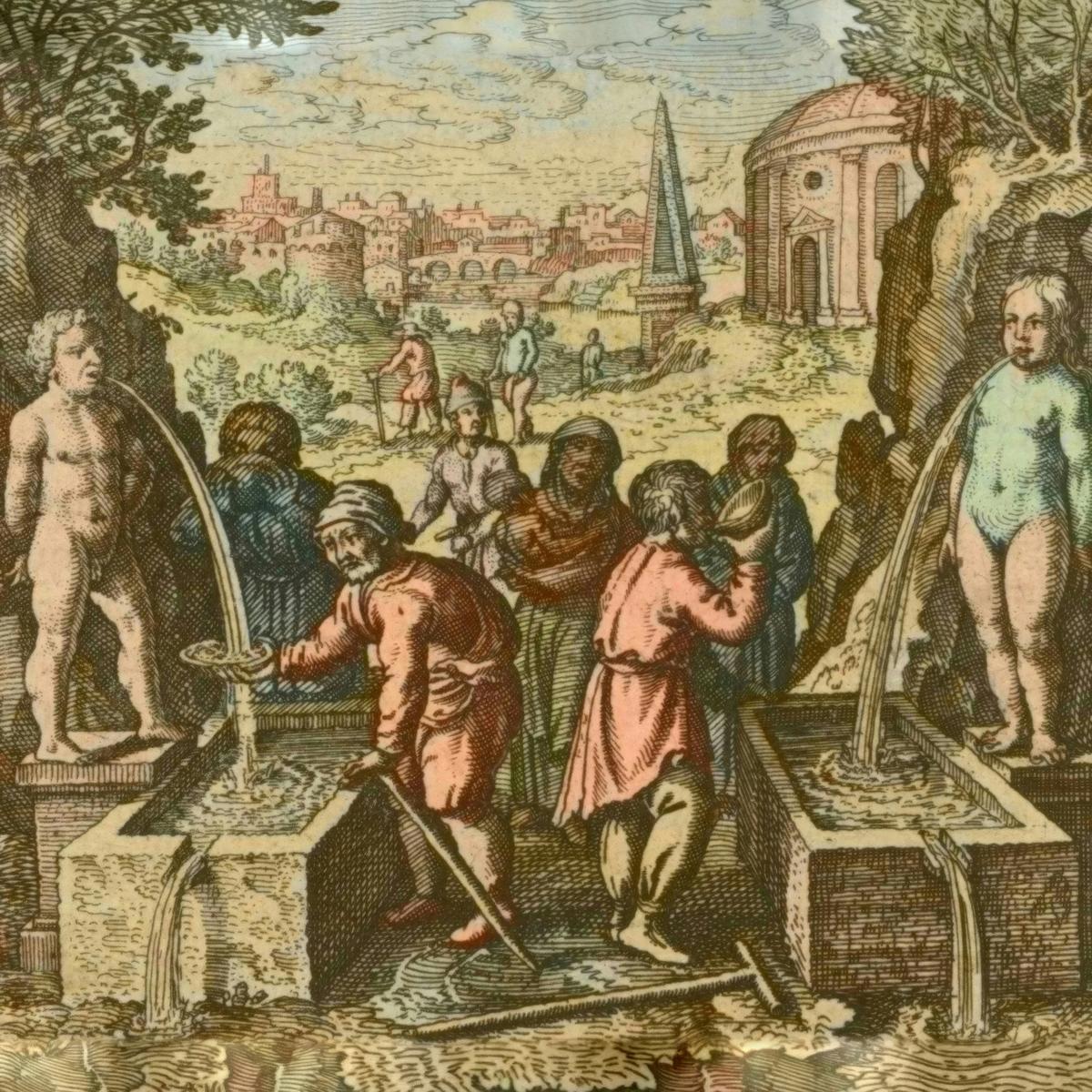 Two Waters Made One by Matthäus Merian the Elder, after Michael Maier — archival fine-art print from Fable