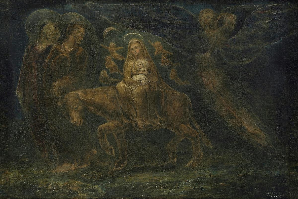 The Flight into Egypt by William Blake — archival fine-art print from Fable