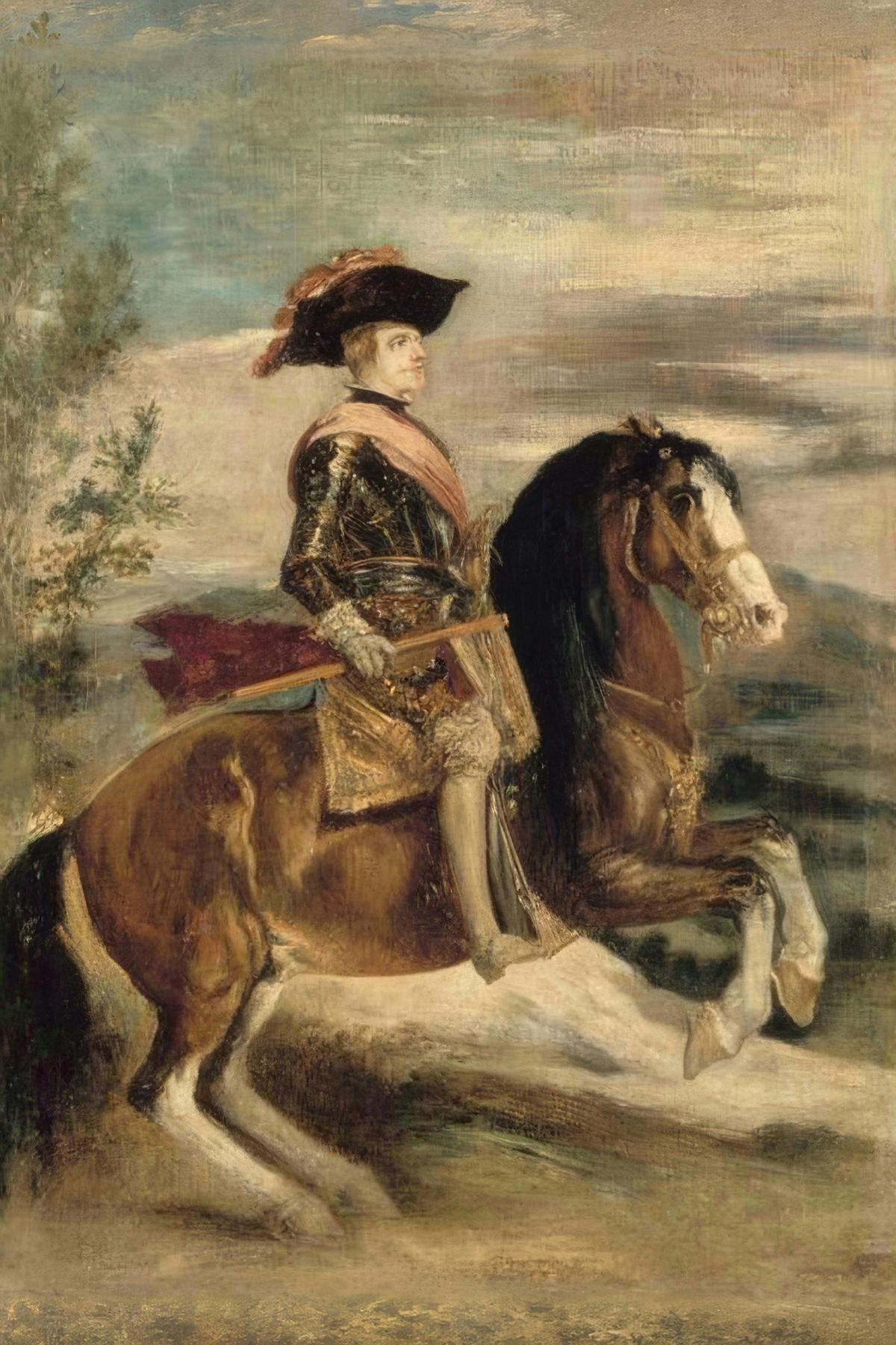 Equestrian Portrait of Philip IV by Gustave Moreau — archival fine-art print from Fable