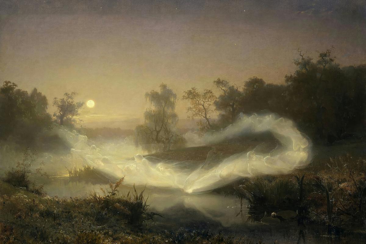 Dancing Fairies (Älvalek) by August Malmström — archival fine-art print from Fable