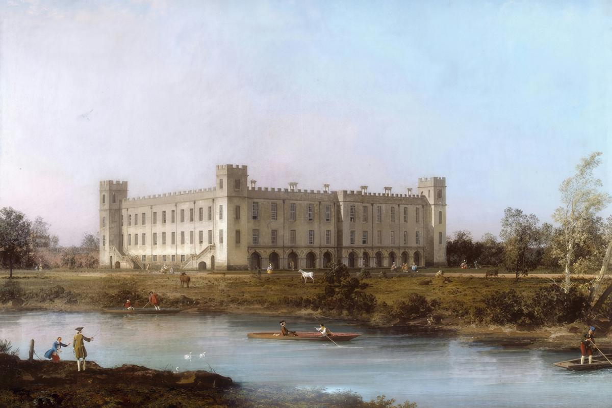 Syon House home portrait — custom painted portrait by Fable