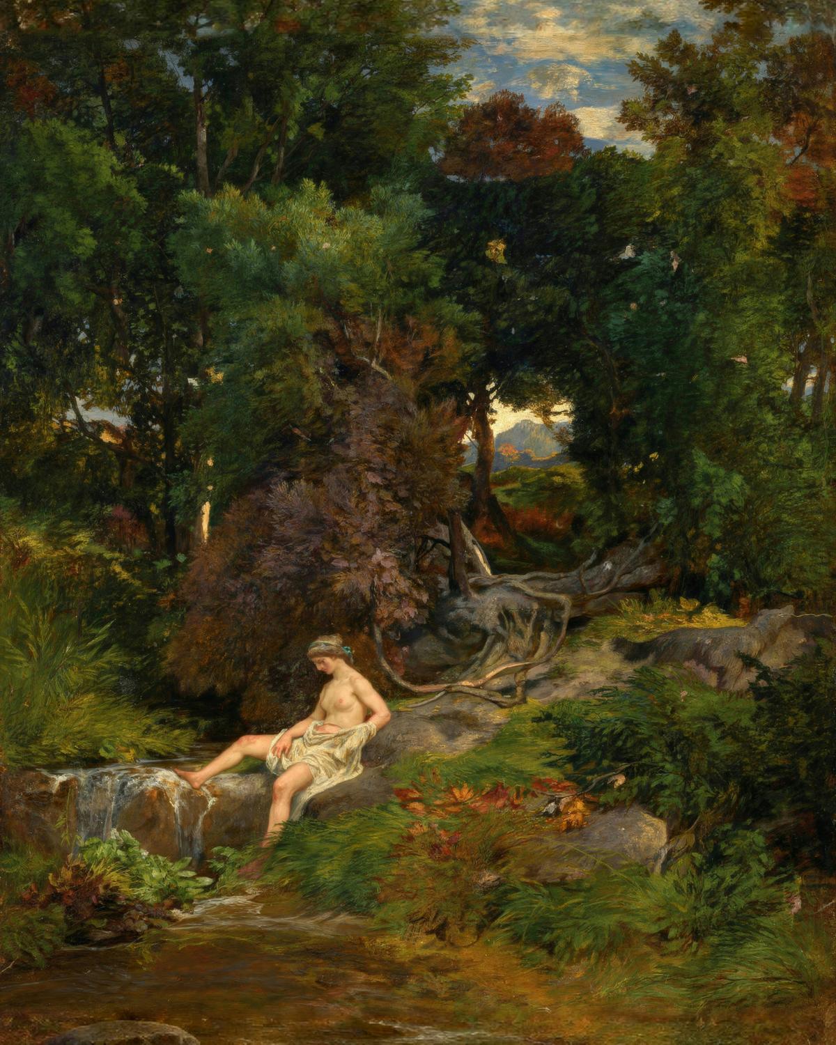 A Nymph at the Fountain by Arnold Böcklin — archival fine-art print from Fable