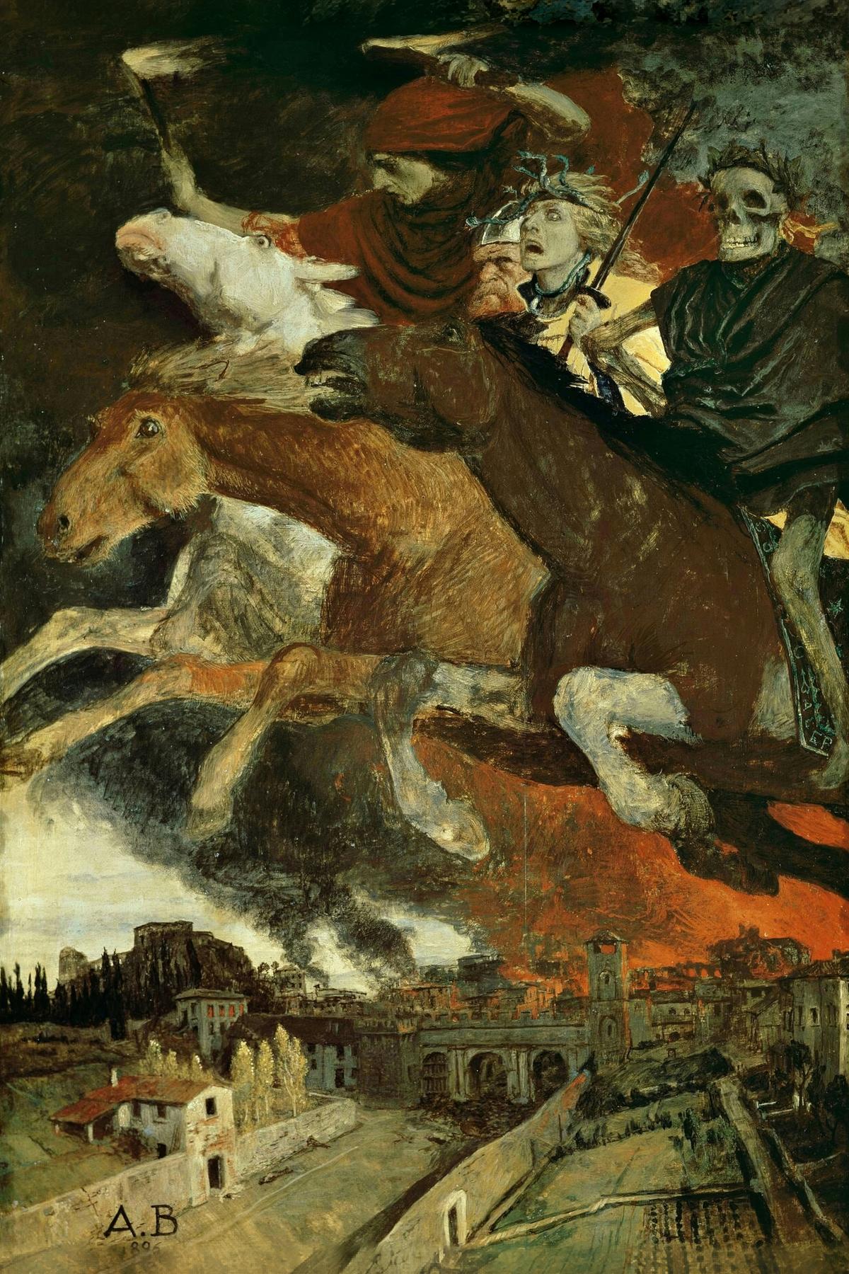 The War by Arnold Böcklin — archival fine-art print from Fable