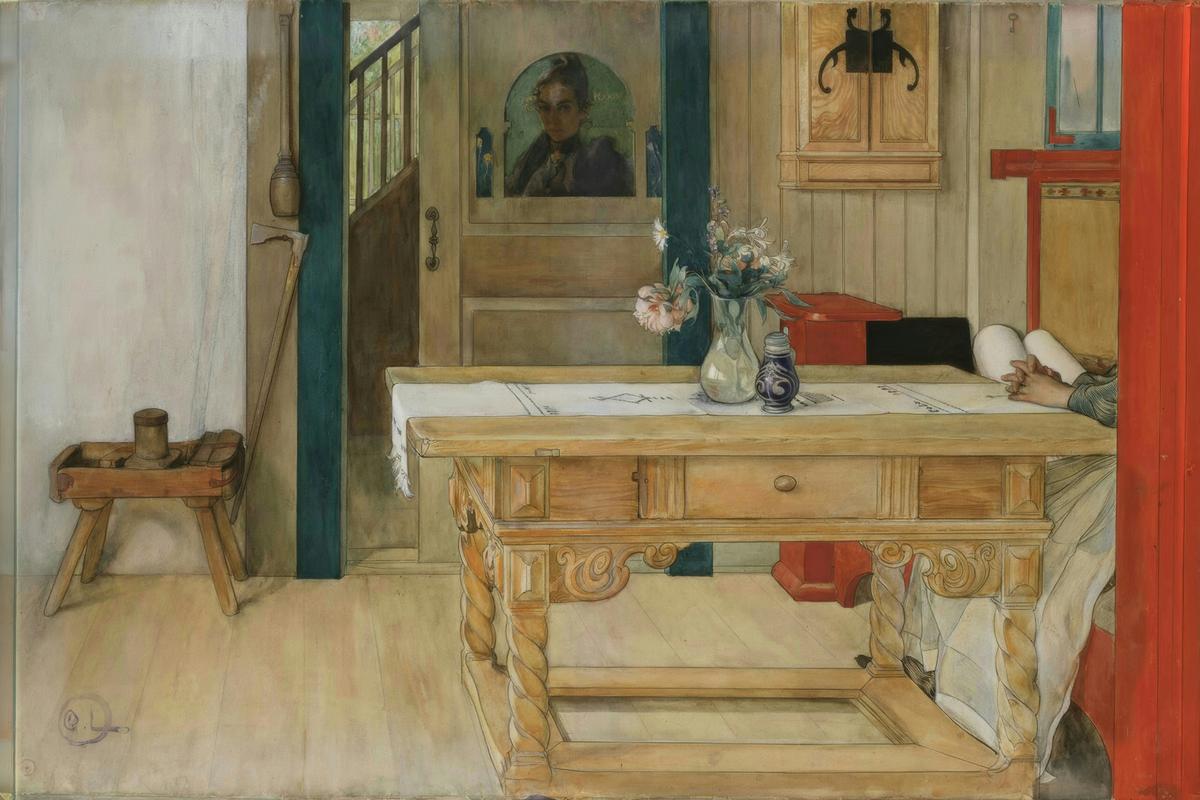 Sunday Rest by Carl Larsson — archival fine-art print from Fable
