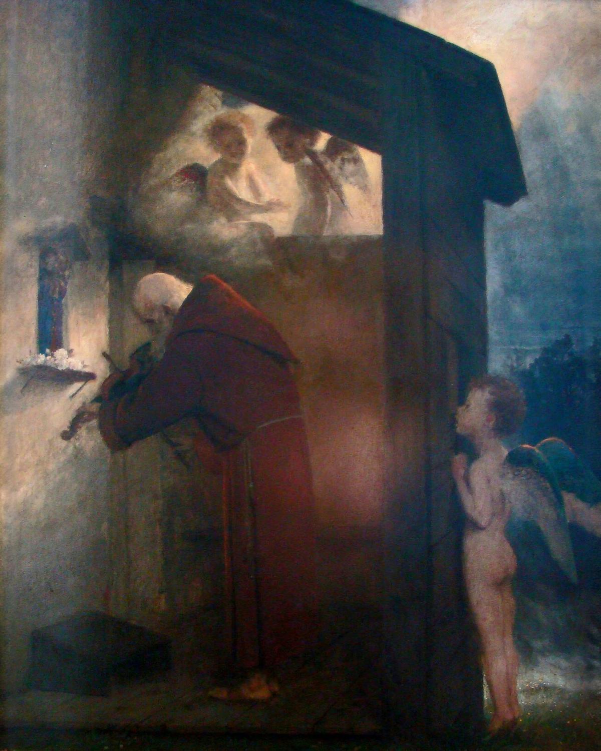 The Hermit by Arnold Böcklin — archival fine-art print from Fable