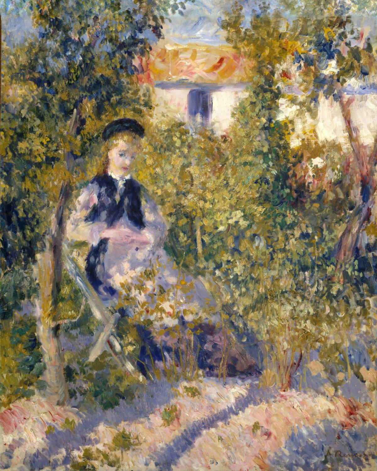 Nini in the Garden human portrait — custom painted portrait by Fable