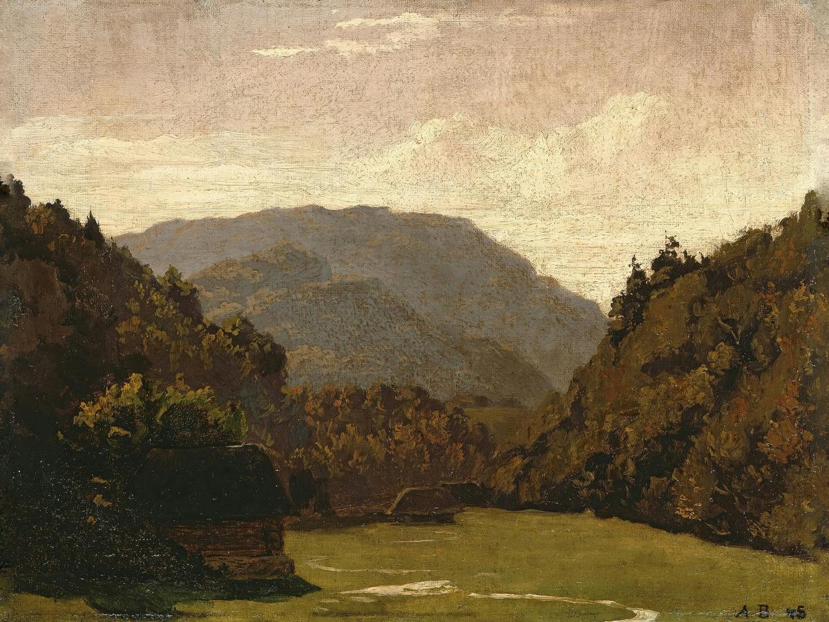 The Secluded Valley by Arnold Böcklin — archival fine-art print from Fable