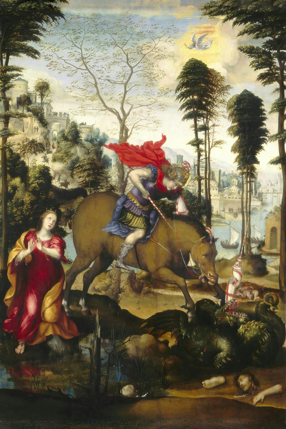 Saint George and the Dragon by Sodoma — archival fine-art print from Fable