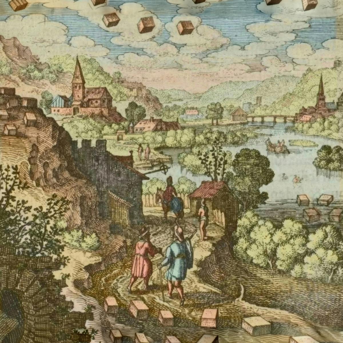 The Stone Everywhere by Matthäus Merian the Elder, after Michael Maier — archival fine-art print from Fable