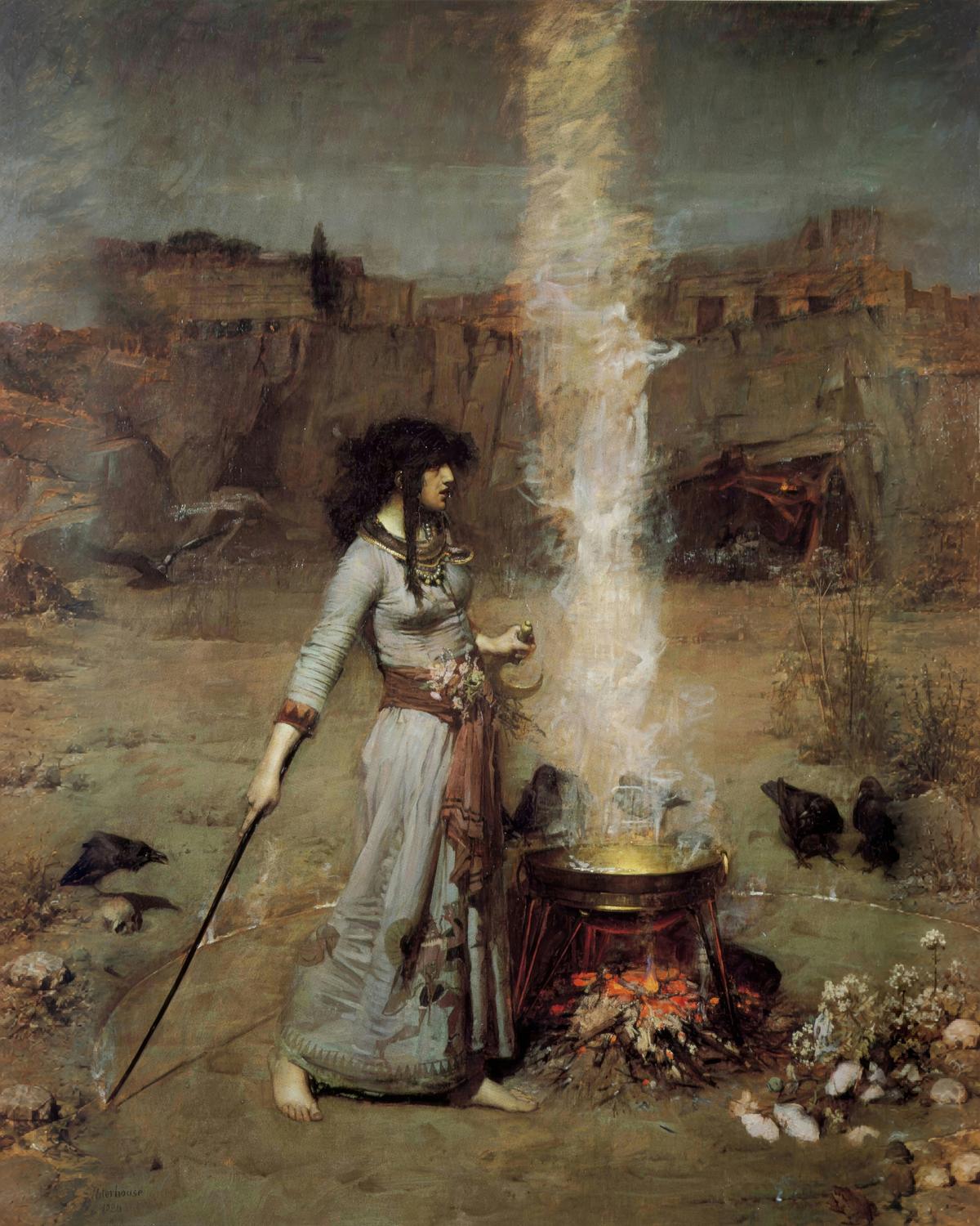 The Magic Circle by John William Waterhouse — archival fine-art print from Fable