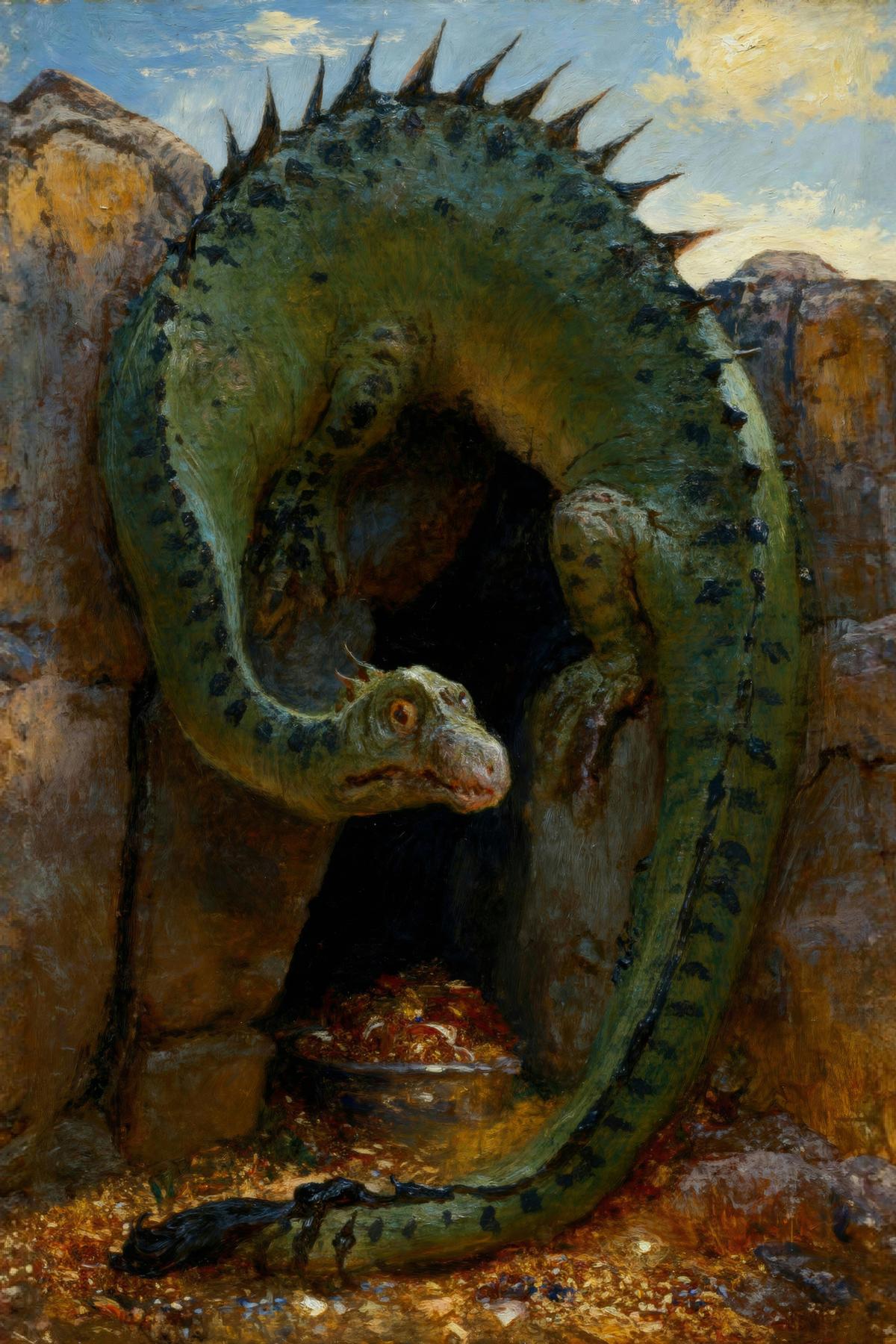 Fafner by Arnold Böcklin — archival fine-art print from Fable