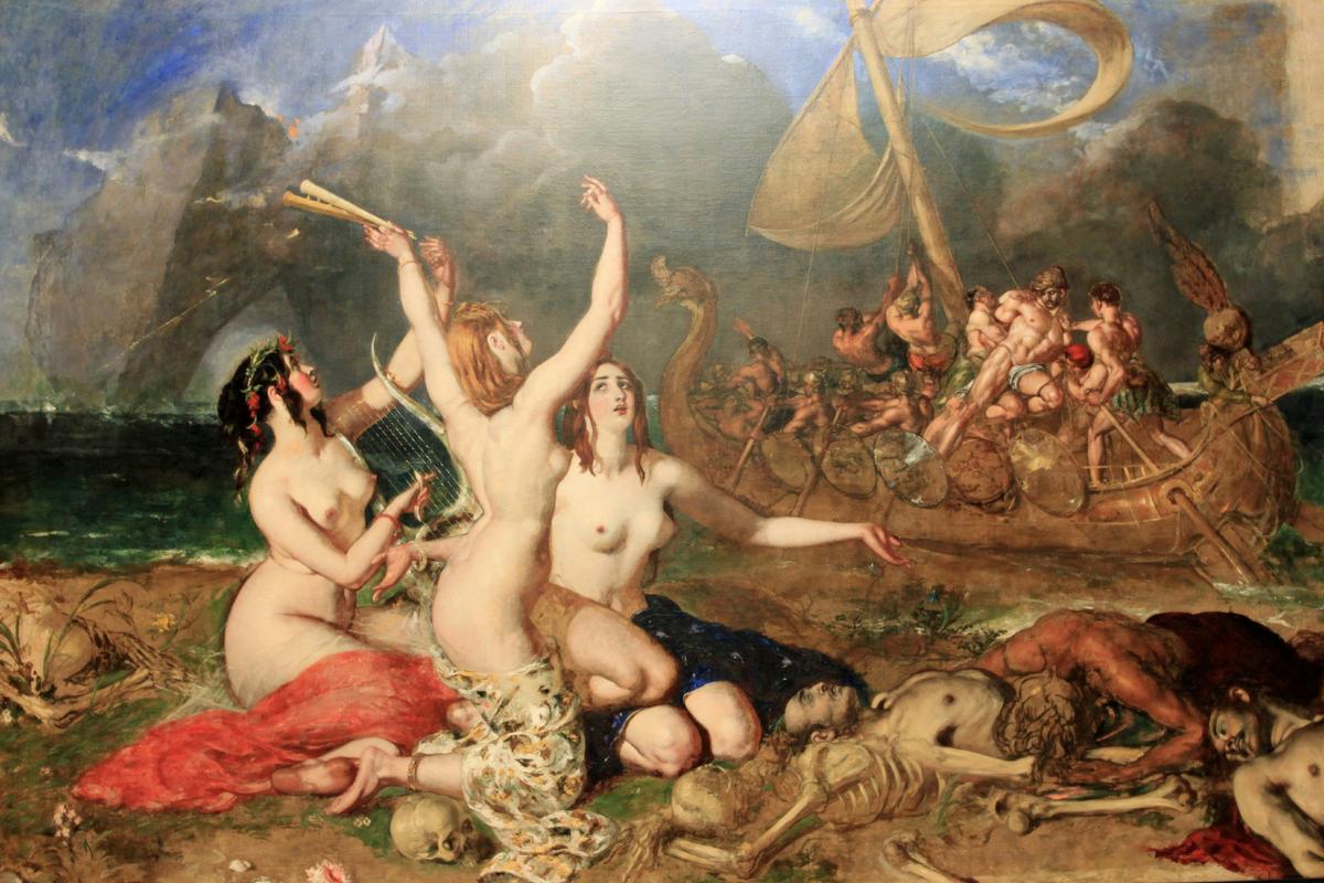 The Sirens and Ulysses by William Etty — archival fine-art print from Fable