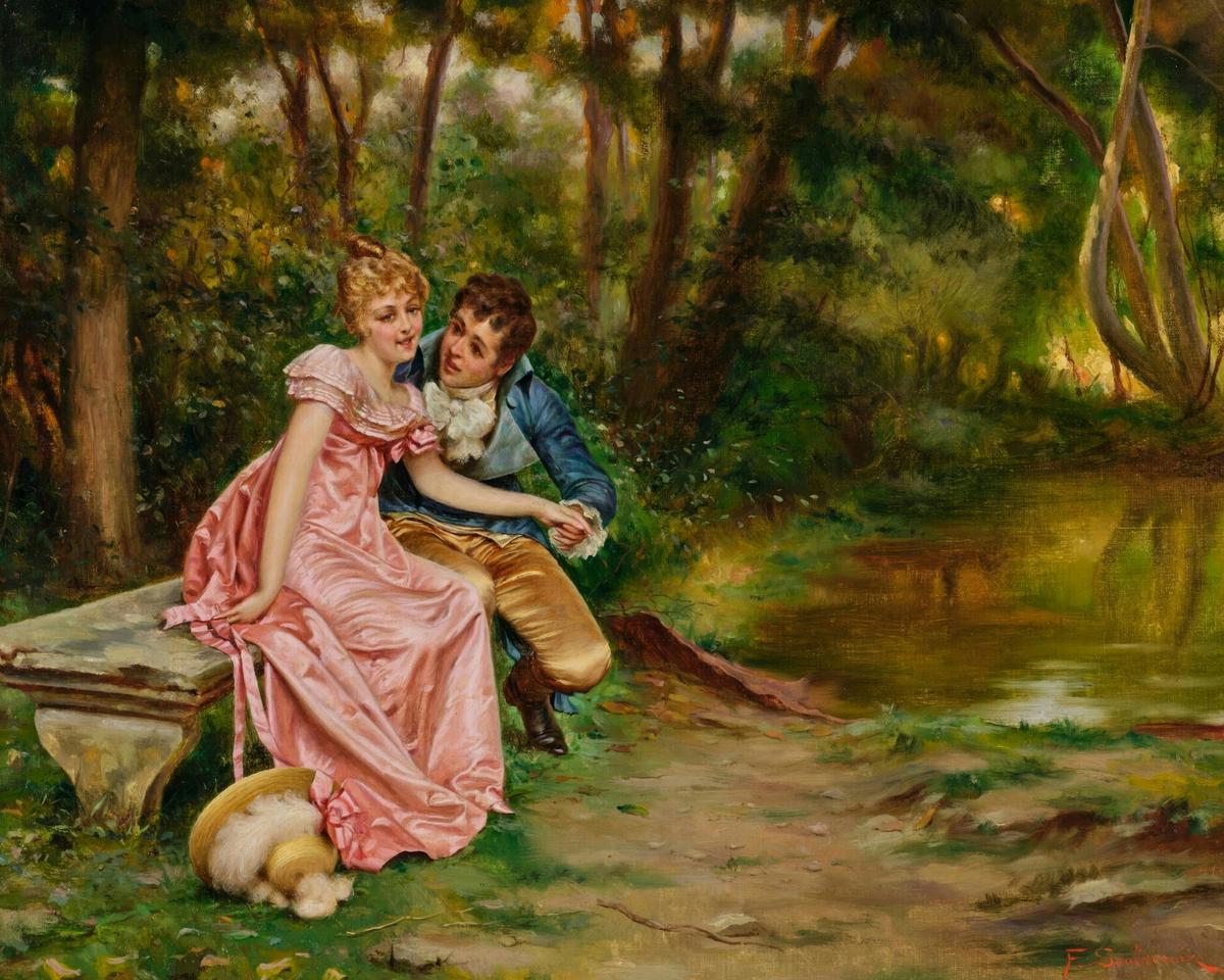 The Lovers, Soulacroix · Couples human portrait — custom painted portrait by Fable