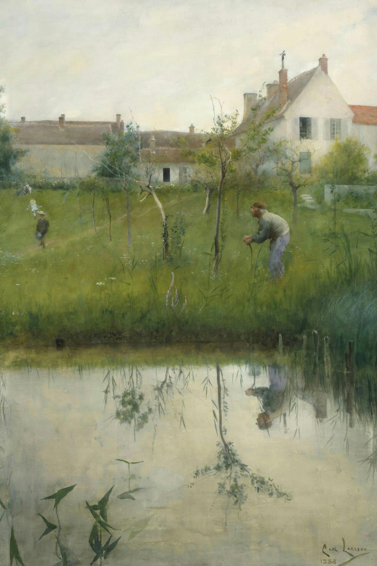 The Old Man and the New Grove by Carl Larsson — archival fine-art print from Fable