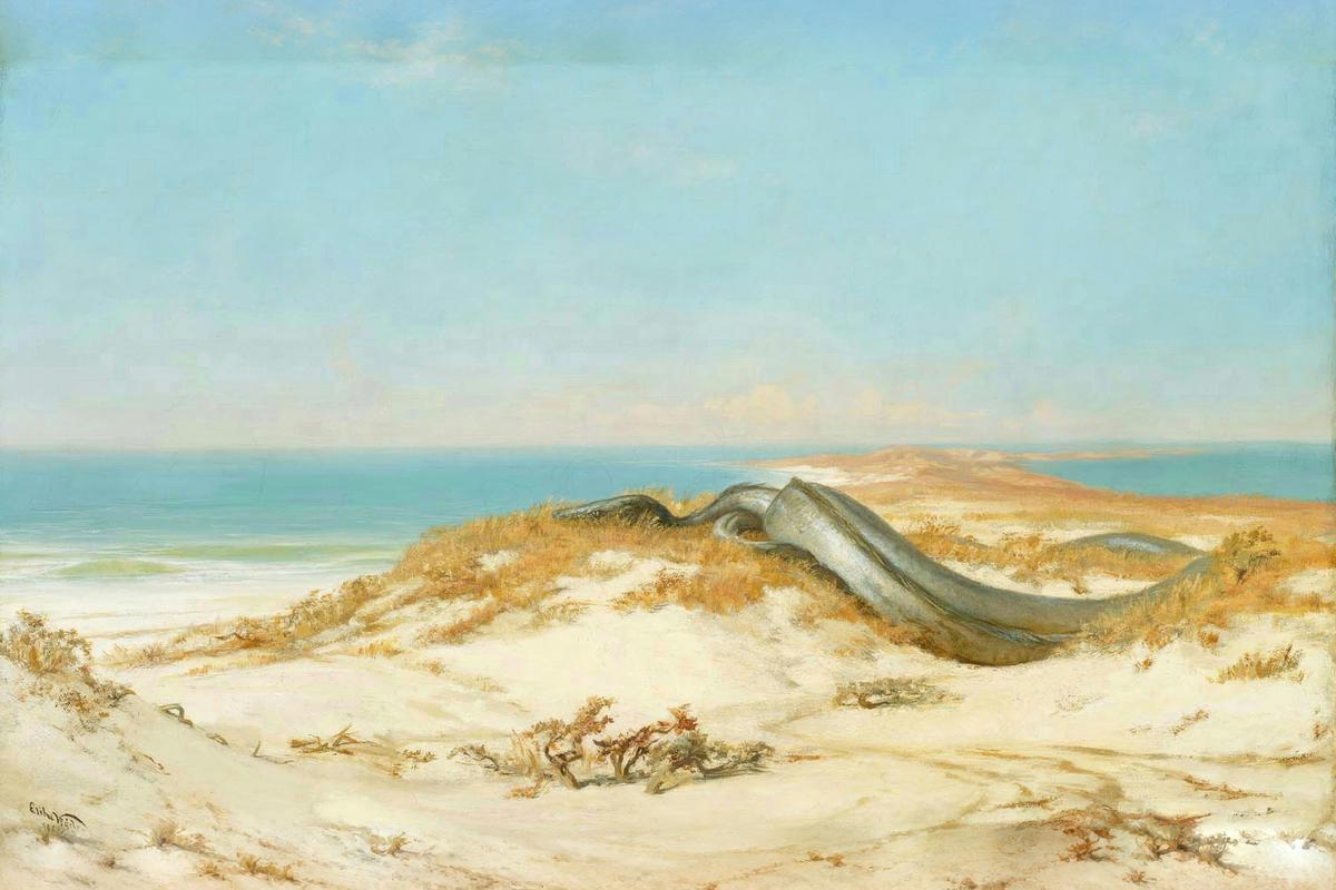 The Lair of the Sea Serpent by Elihu Vedder — archival fine-art print from Fable