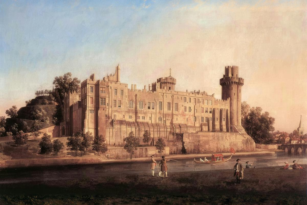 The south front of Warwick Castle home portrait — custom painted portrait by Fable