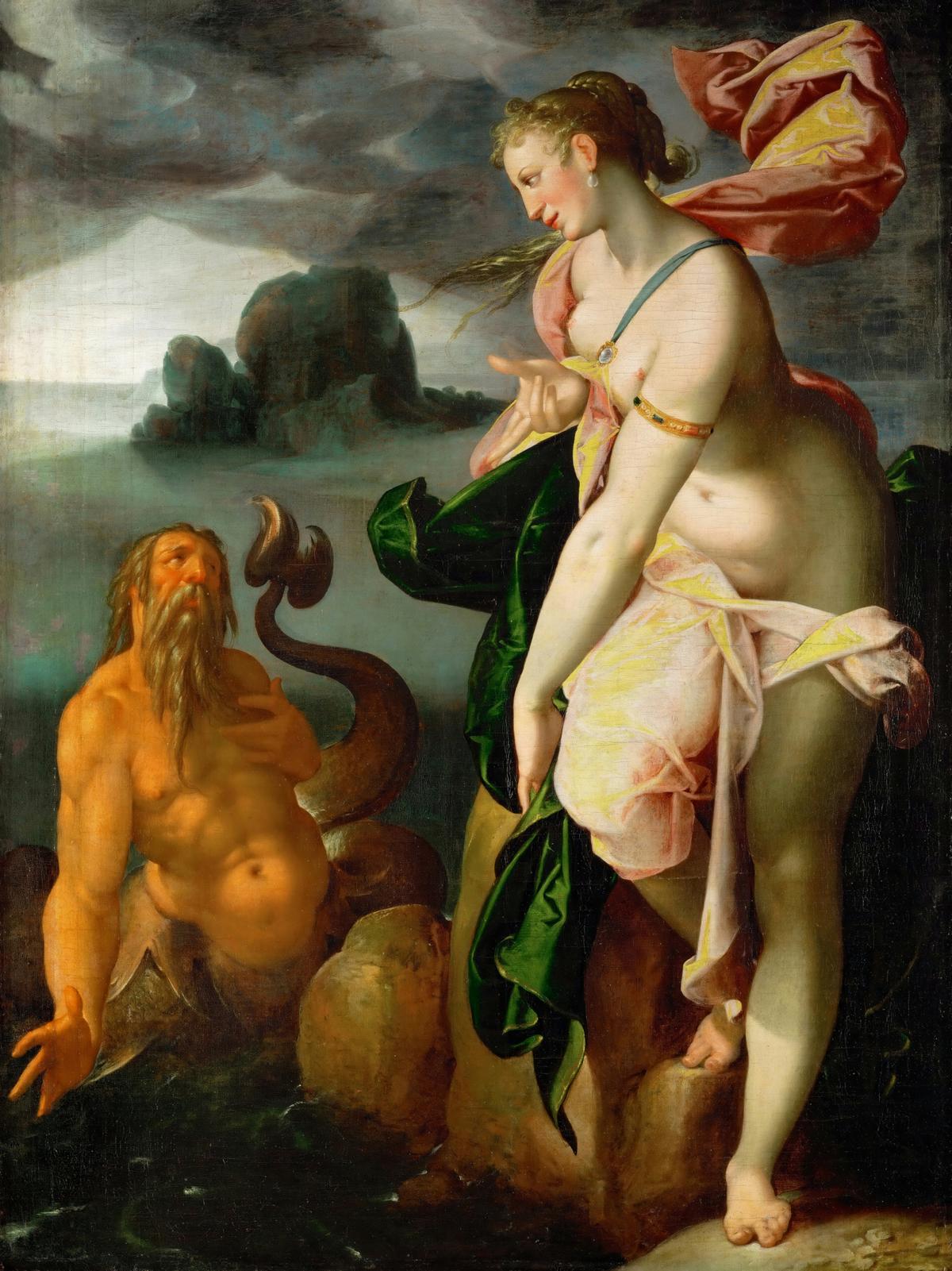 Glaucus and Scylla by Bartholomäus Spranger — archival fine-art print from Fable