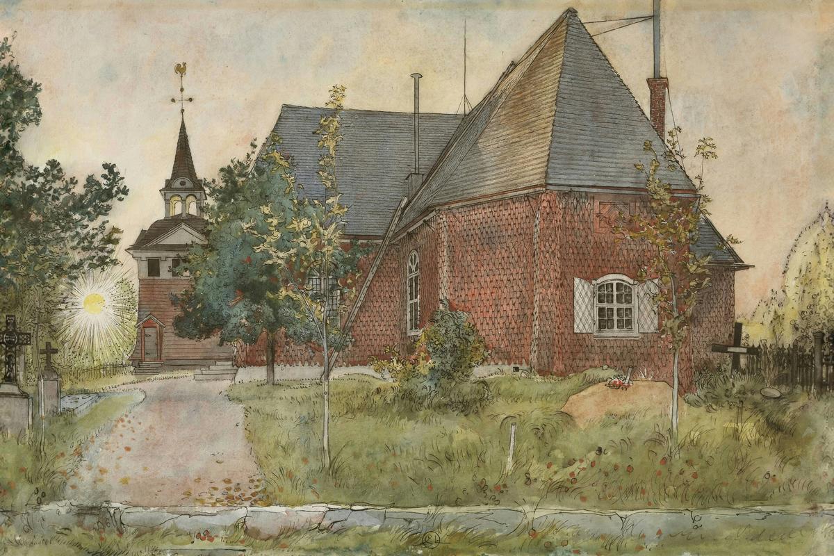 Old Sundborn Church. From A Home by Carl Larsson — archival fine-art print from Fable