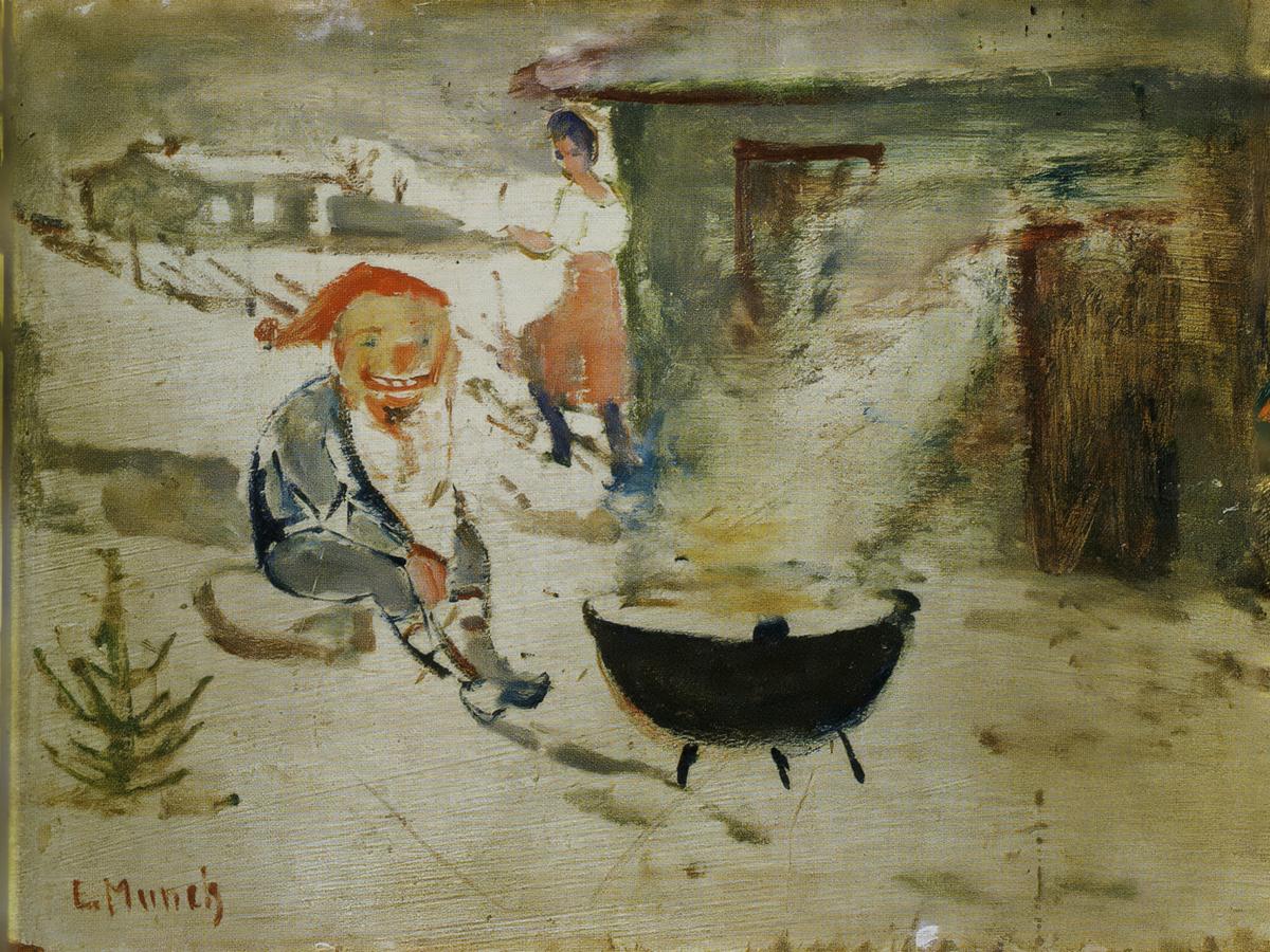 Goblin with Christmas Porridge by Edvard Munch — archival fine-art print from Fable