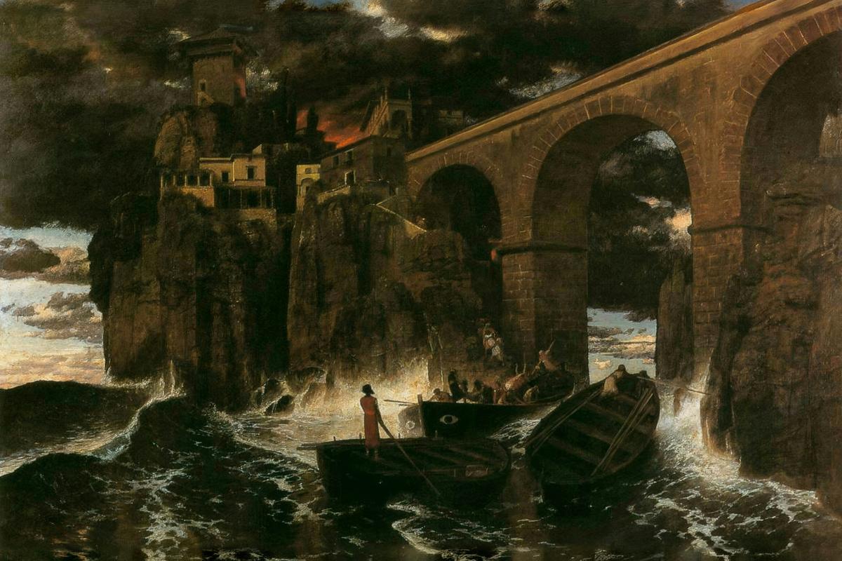 Attack by Pirates by Arnold Böcklin — archival fine-art print from Fable