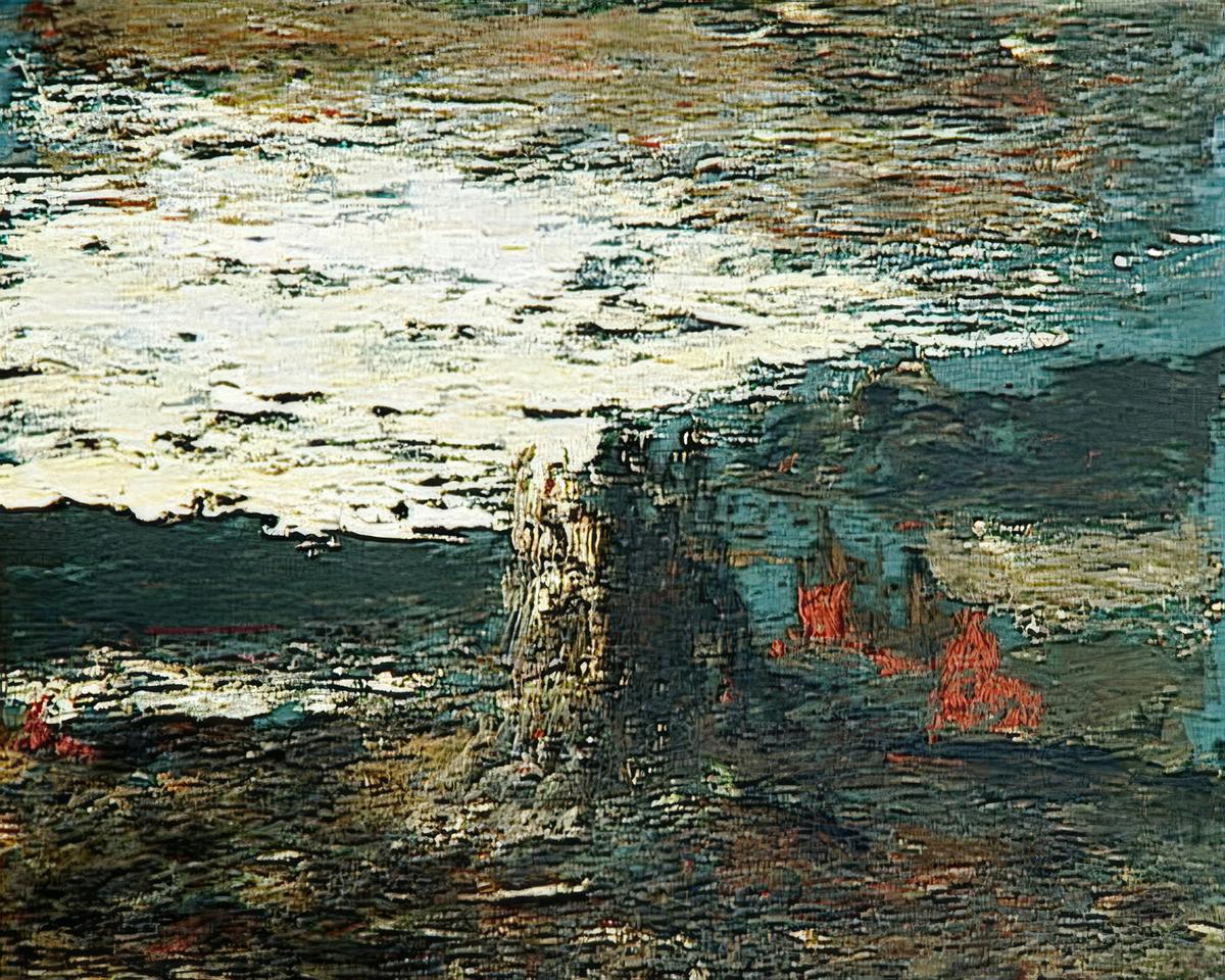 Landscape, Sketch by Gustave Moreau — archival fine-art print from Fable