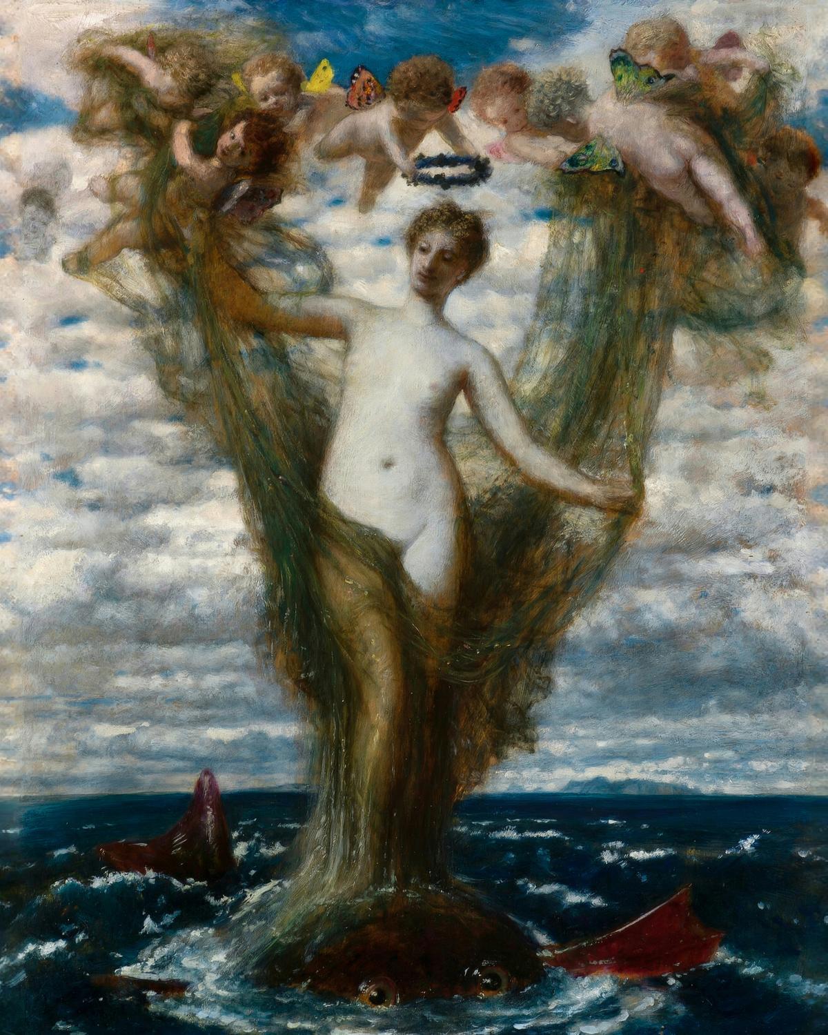Venus Anadyomene by Arnold Böcklin — archival fine-art print from Fable