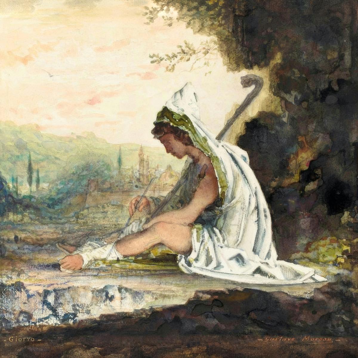 The Shepherd Giotto by Gustave Moreau — archival fine-art print from Fable