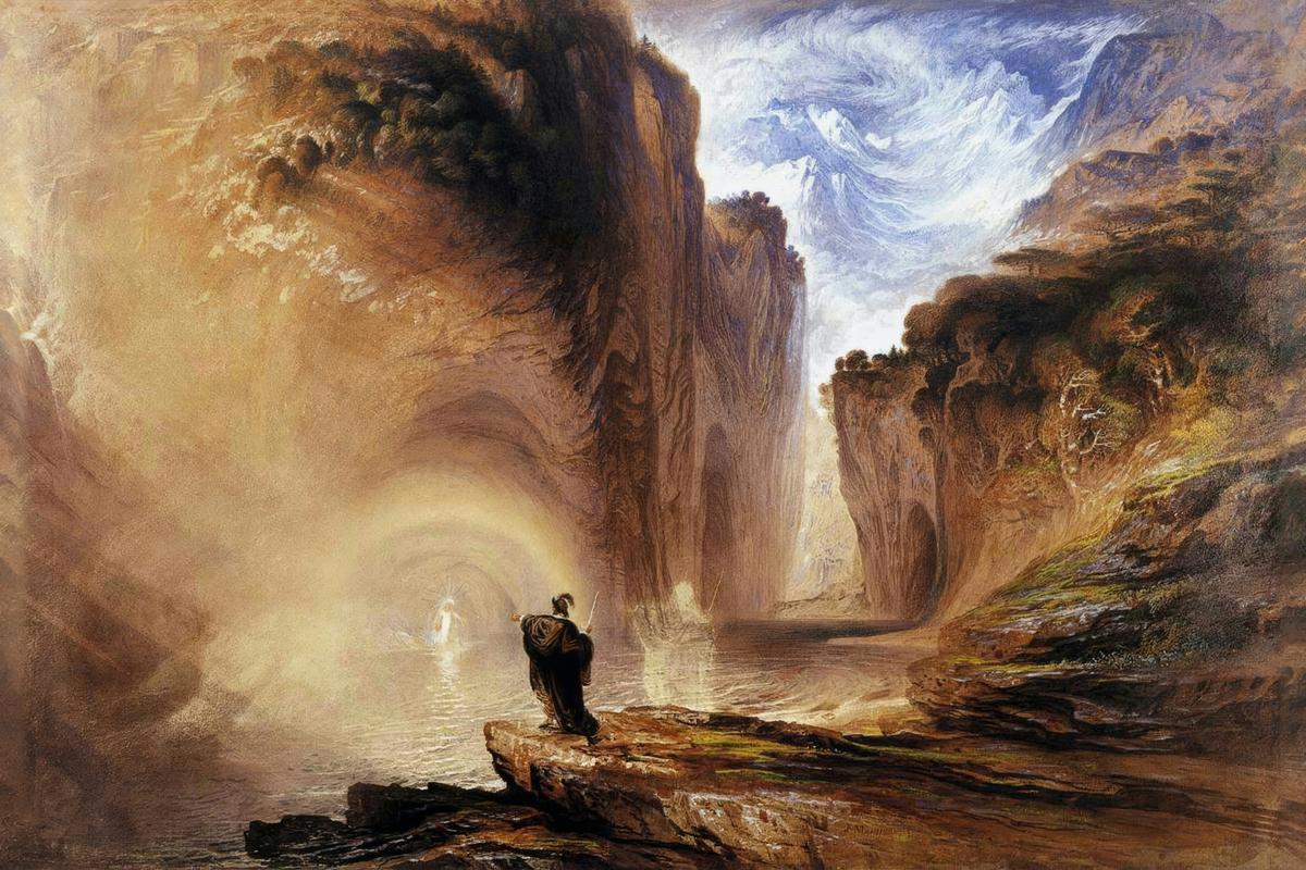 Manfred and the Alpine Witch by John Martin — archival fine-art print from Fable
