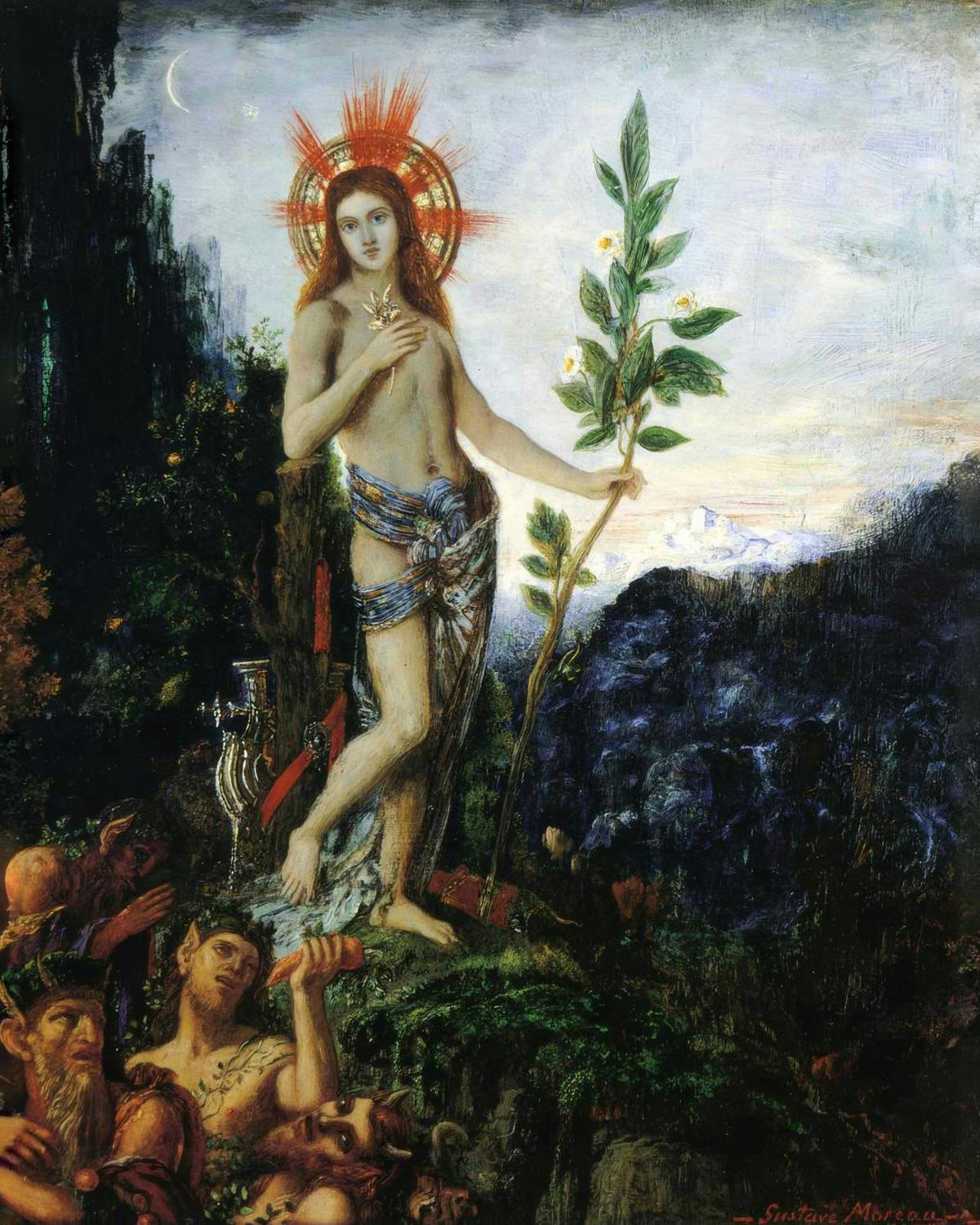 Apollo Receiving the Shepherds' Offerings by Gustave Moreau — archival fine-art print from Fable