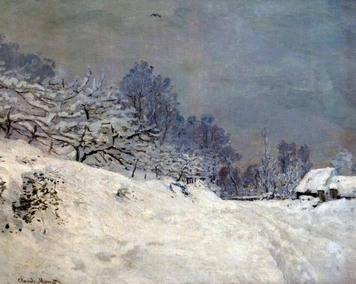 The Road in Front of Saint-Siméon Farm in Winter by Claude Monet — archival fine-art print from Fable