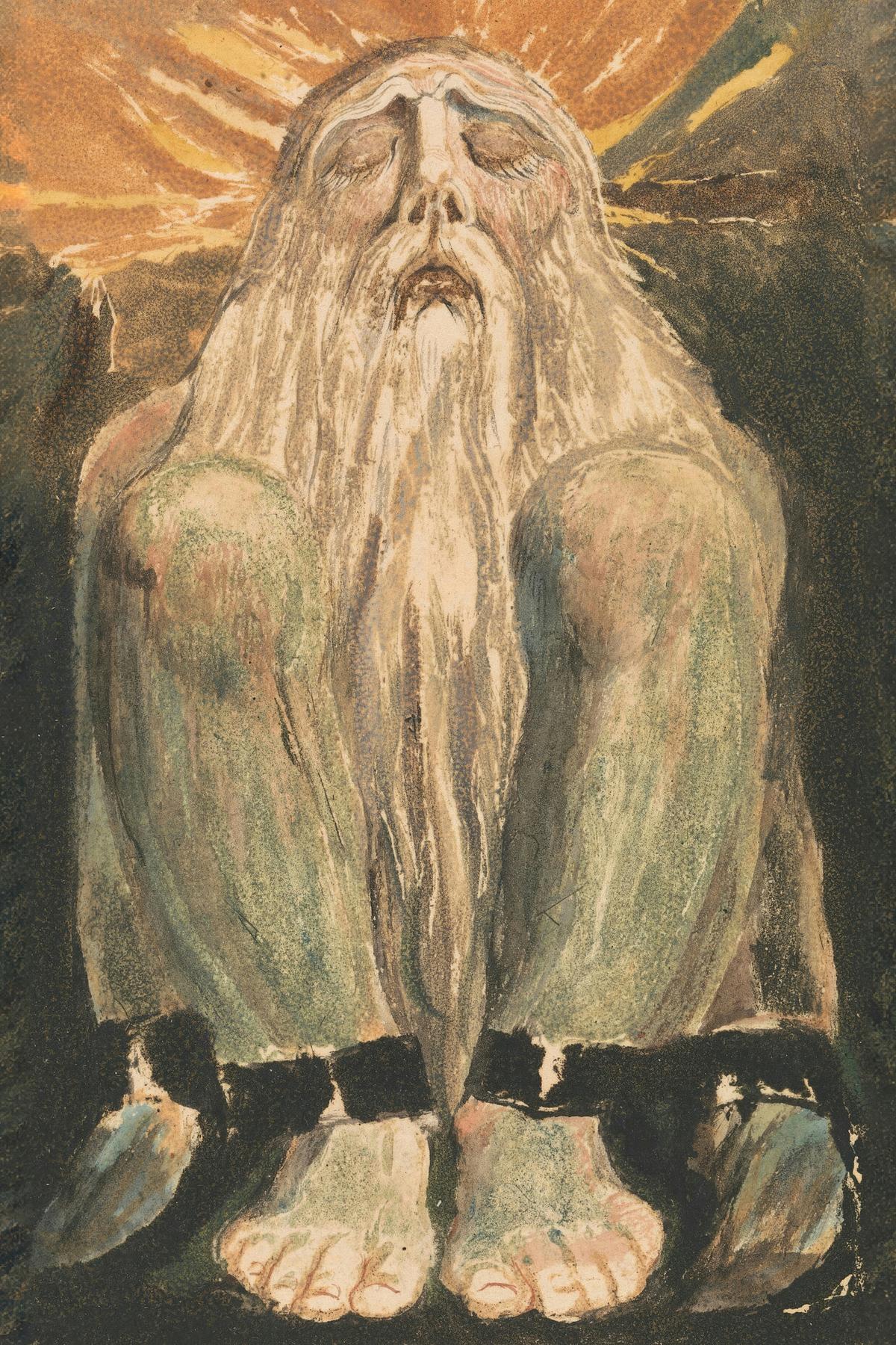 The First Book of Urizen, plate 12 by William Blake — archival fine-art print from Fable