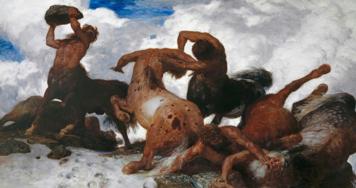 Battle of the Centaurs by Arnold Böcklin — archival fine-art print from Fable