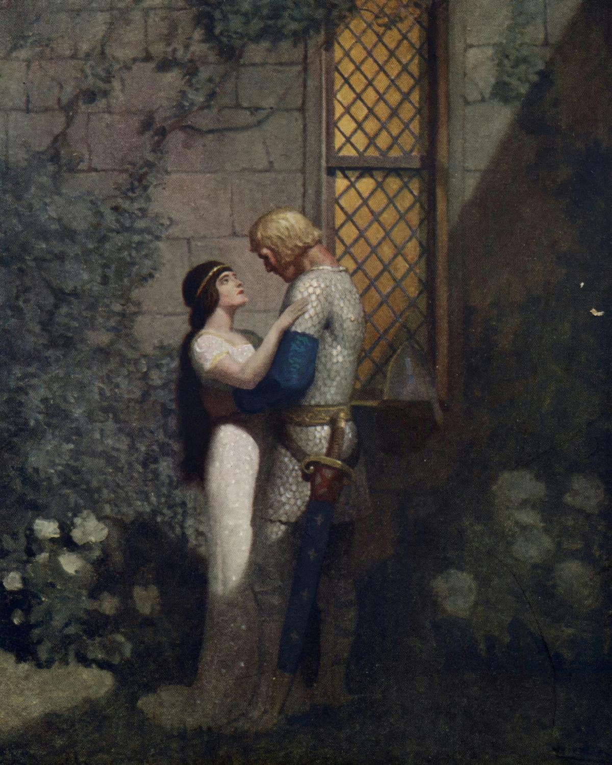 Lancelot and Guinevere · Couples human portrait — custom painted portrait by Fable