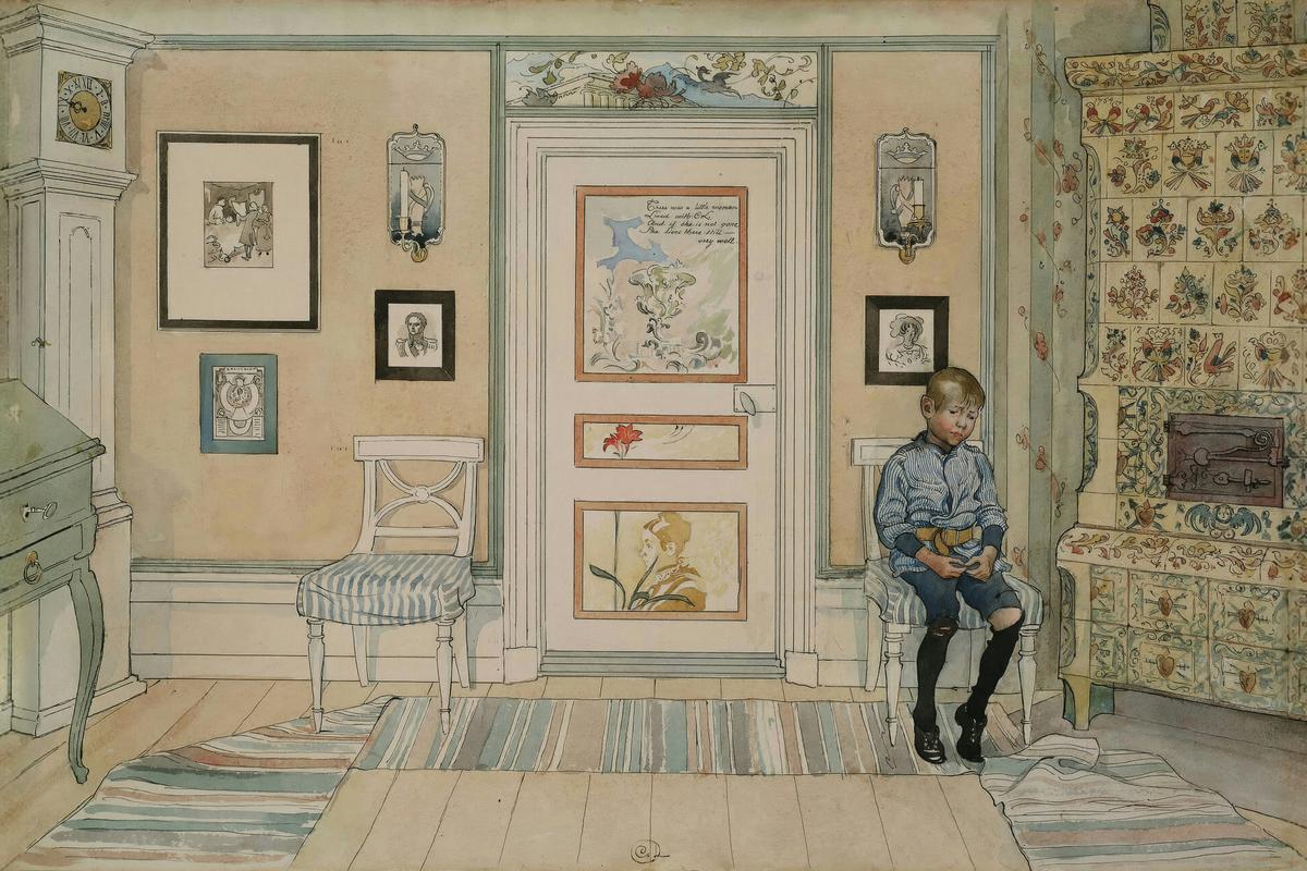 In the Corner. From A Home by Carl Larsson — archival fine-art print from Fable