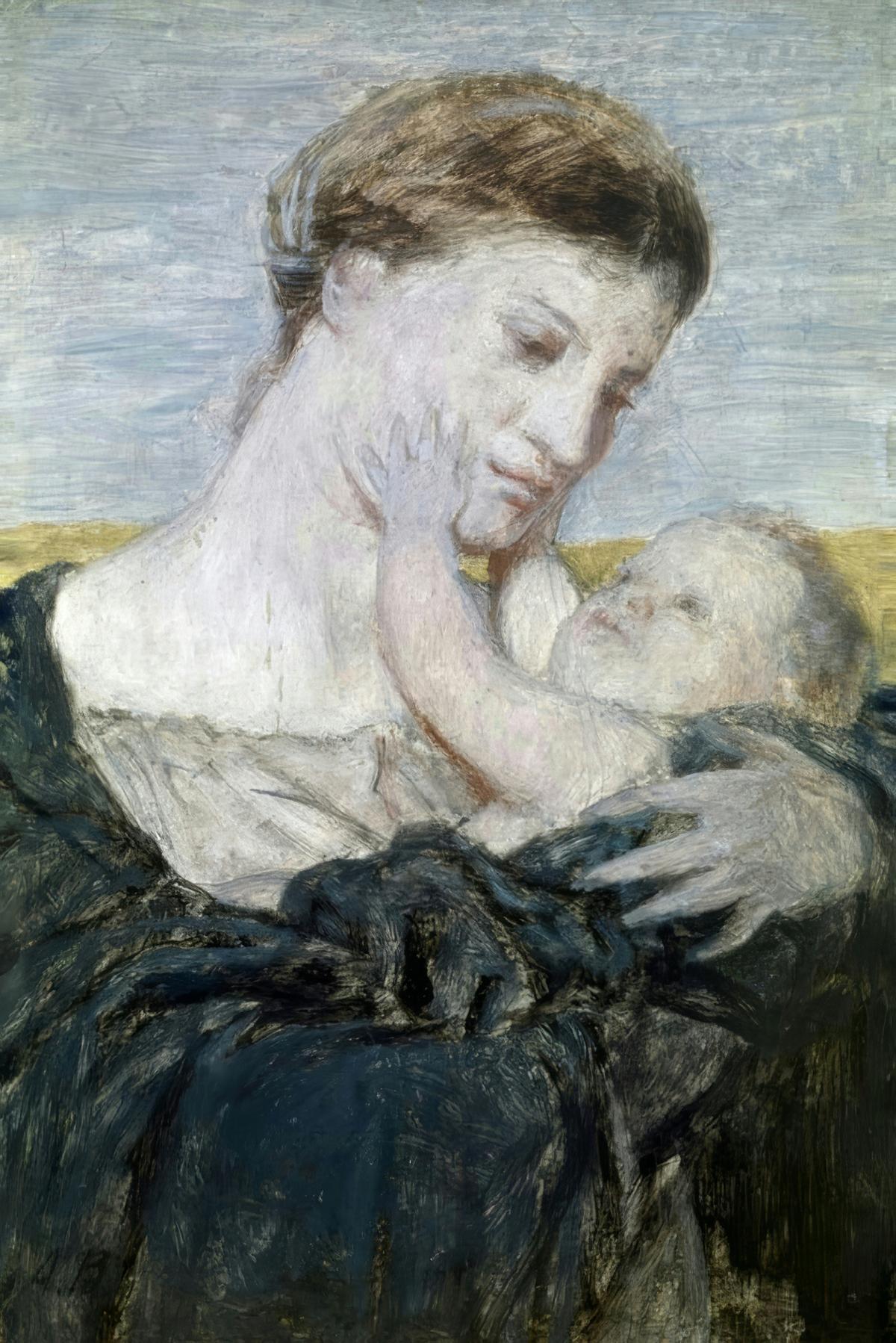 Mother and Child by Arnold Böcklin — archival fine-art print from Fable