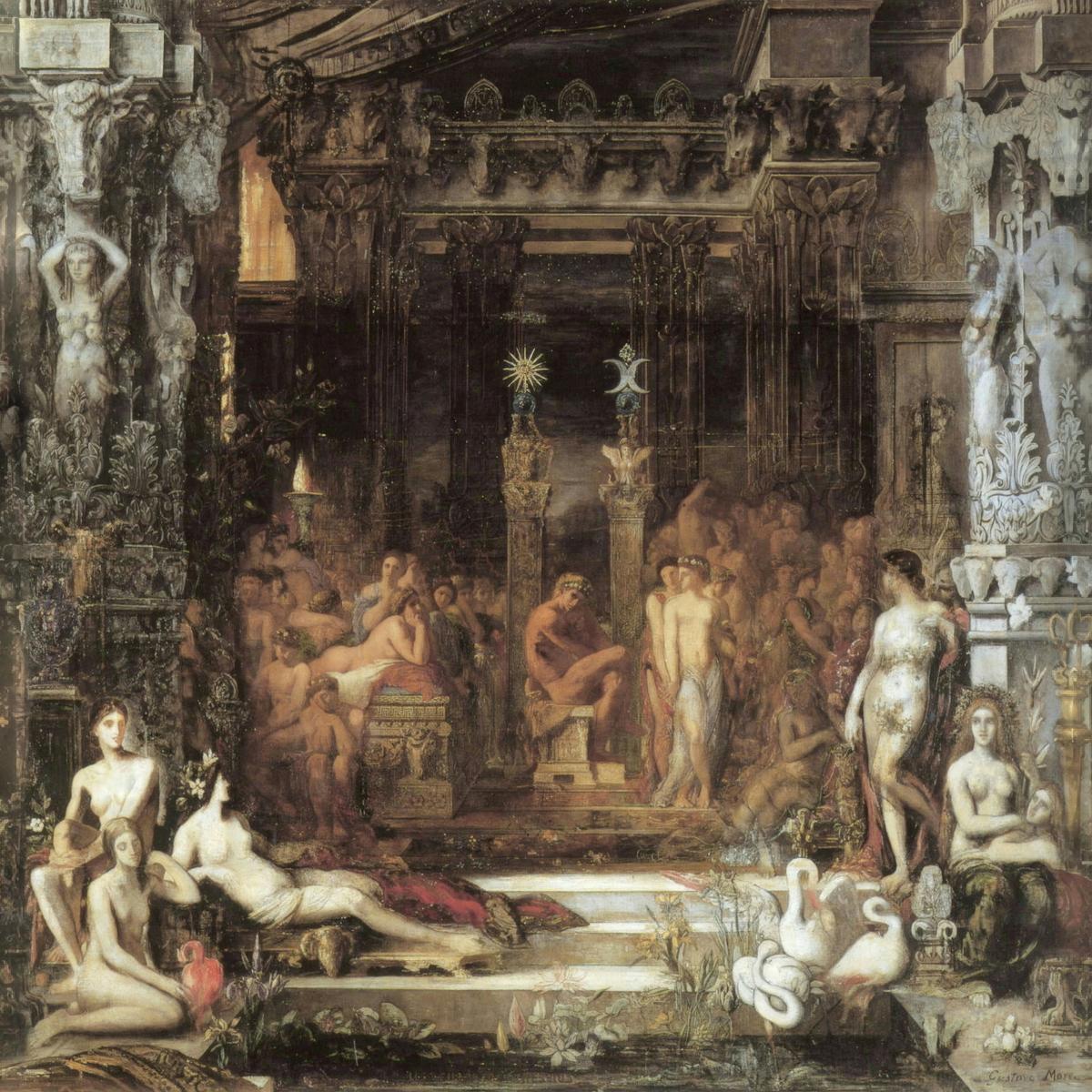 Les Filles de Thespius by Gustave Moreau — archival fine-art print from Fable