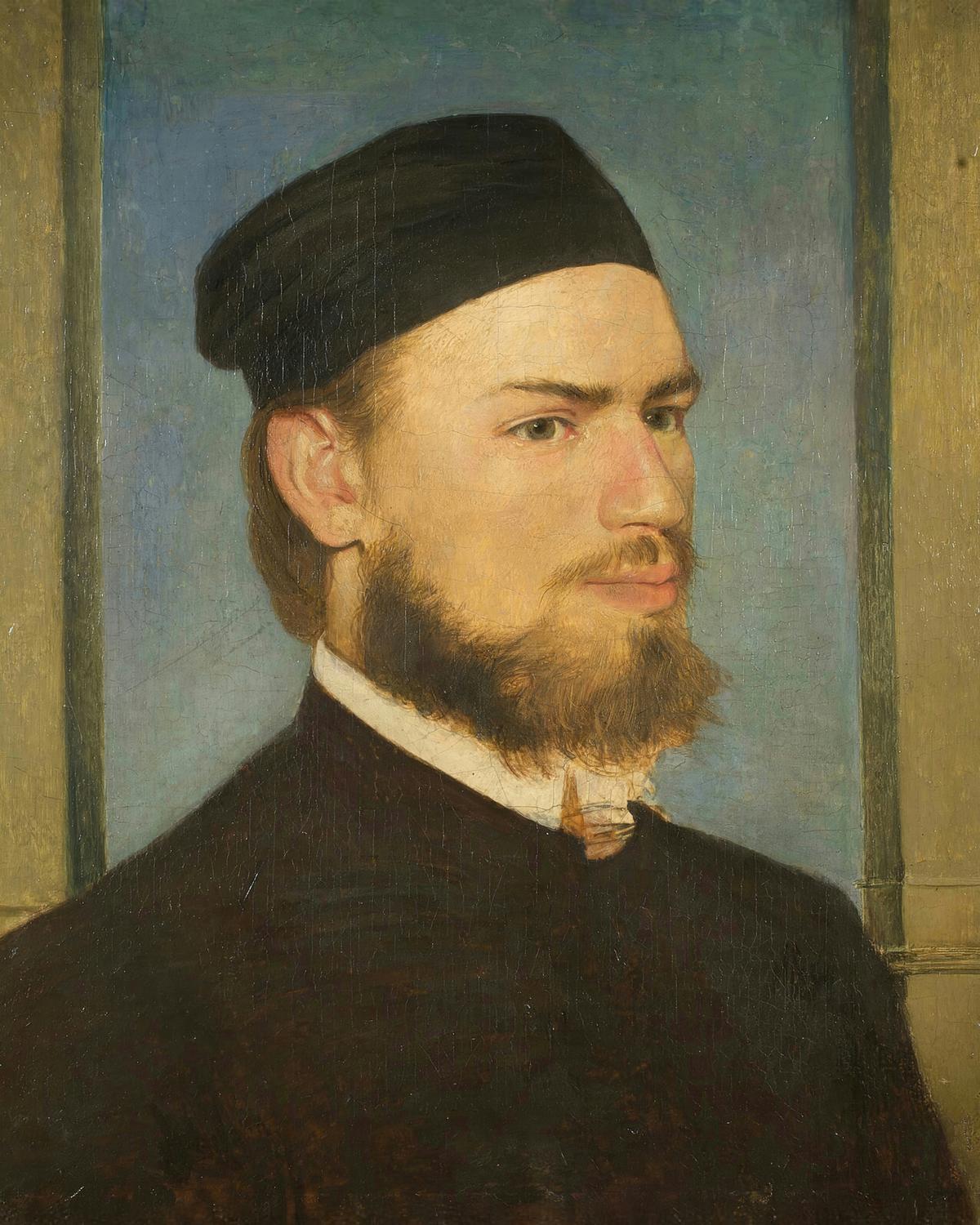 The painter Franz von Lenbach by Arnold Böcklin — archival fine-art print from Fable