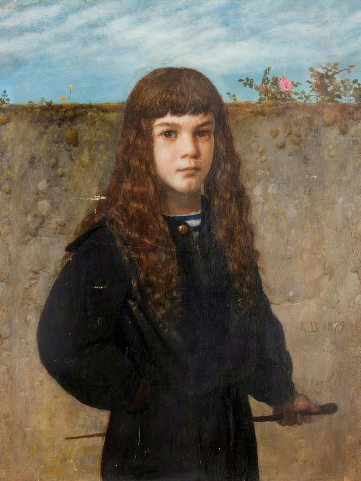 Portrait of a Child of the Salm-Reifferscheidt Family by Arnold Böcklin — archival fine-art print from Fable