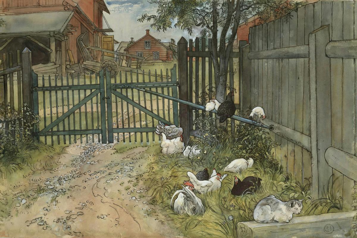 The Gate. From A Home by Carl Larsson — archival fine-art print from Fable
