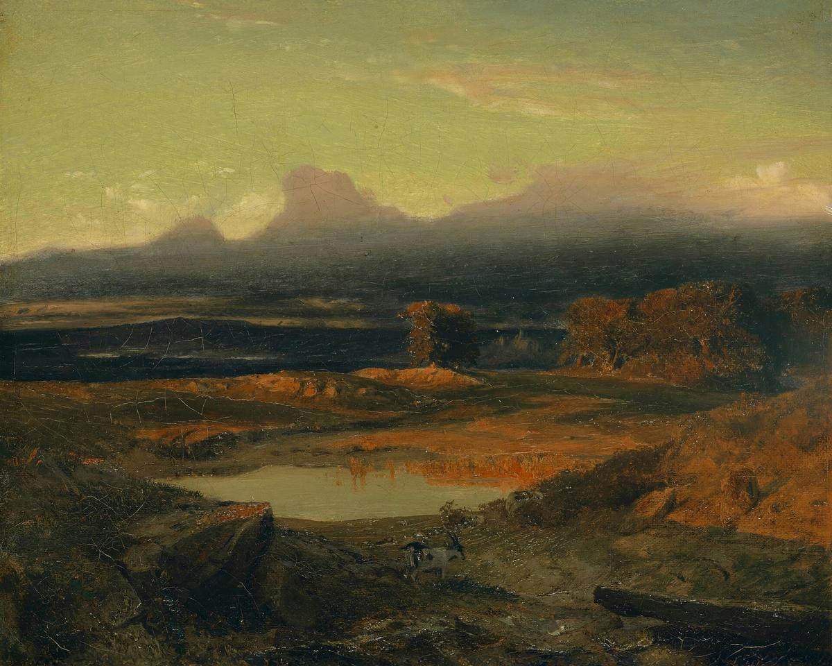 Landscape at Sunset by Arnold Böcklin — archival fine-art print from Fable