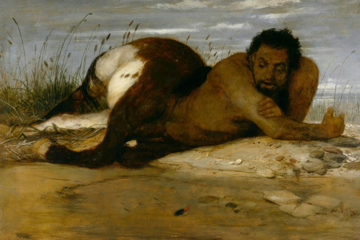 Centaur Watching the Fish by Arnold Böcklin — archival fine-art print from Fable