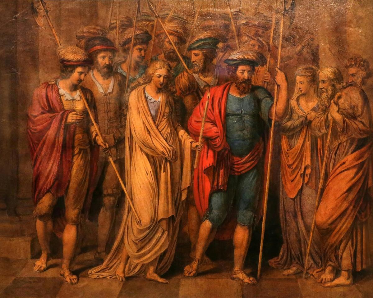 The Penance of Jane Shore in St Paul's Church by William Blake — archival fine-art print from Fable