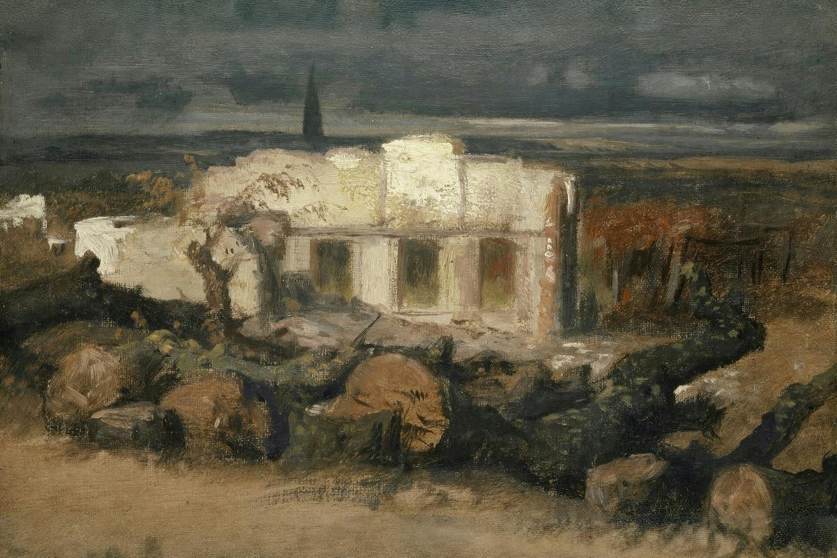 Destroyed House in Kehl by Arnold Böcklin — archival fine-art print from Fable