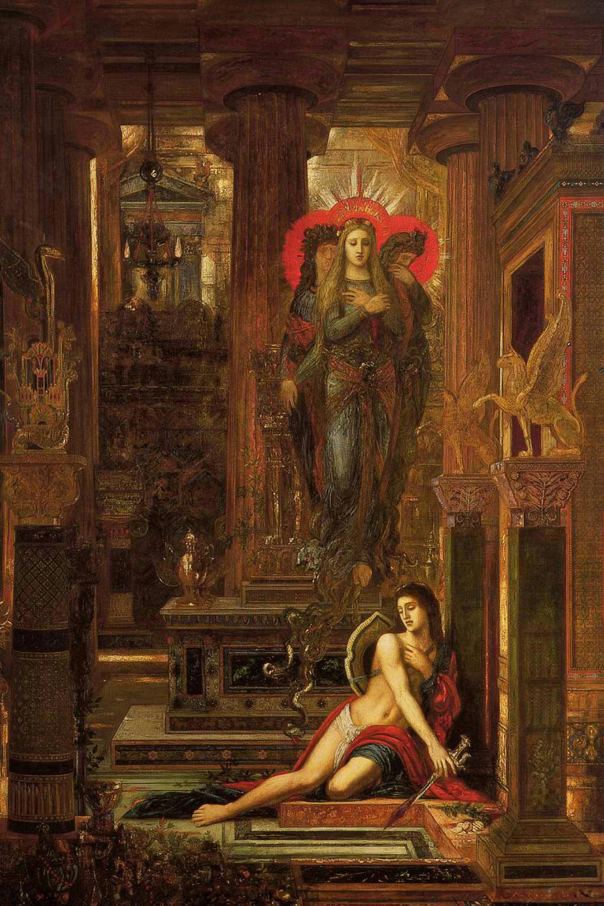 Orestes and the Erinyes by Gustave Moreau — archival fine-art print from Fable