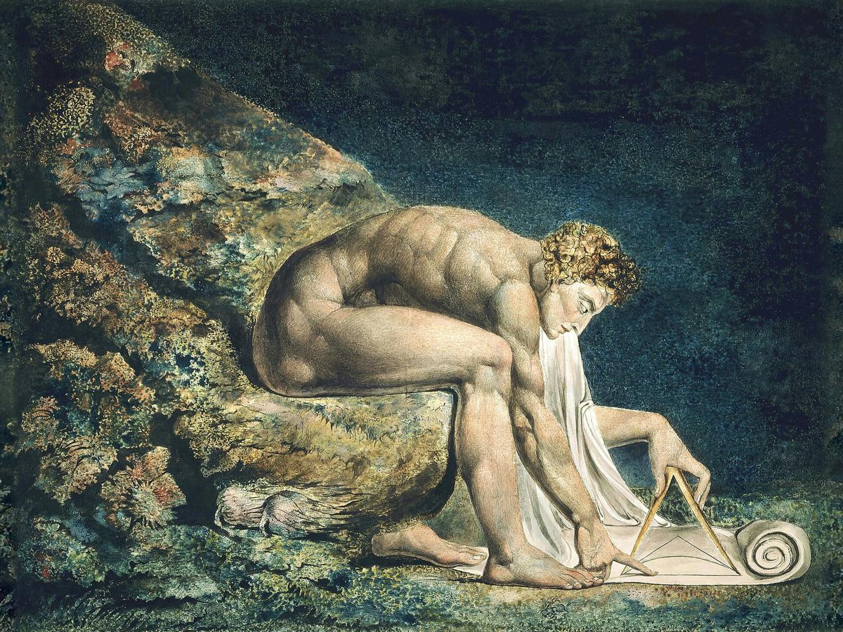 Newton by William Blake — archival fine-art print from Fable