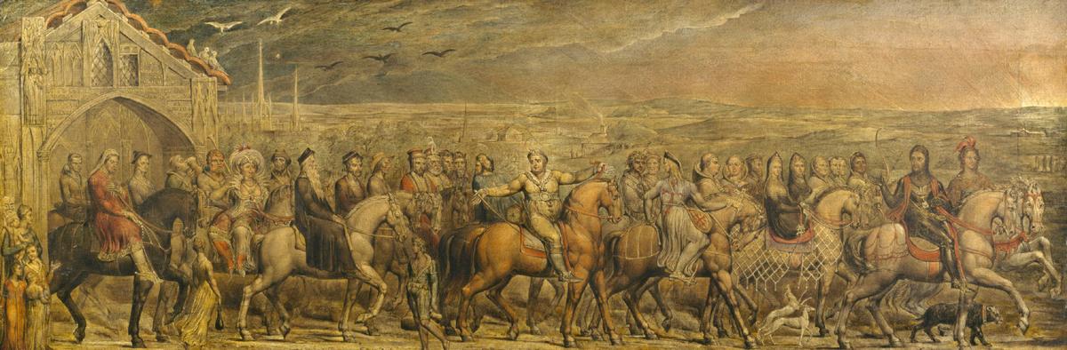 The Canterbury Pilgrims by William Blake — archival fine-art print from Fable