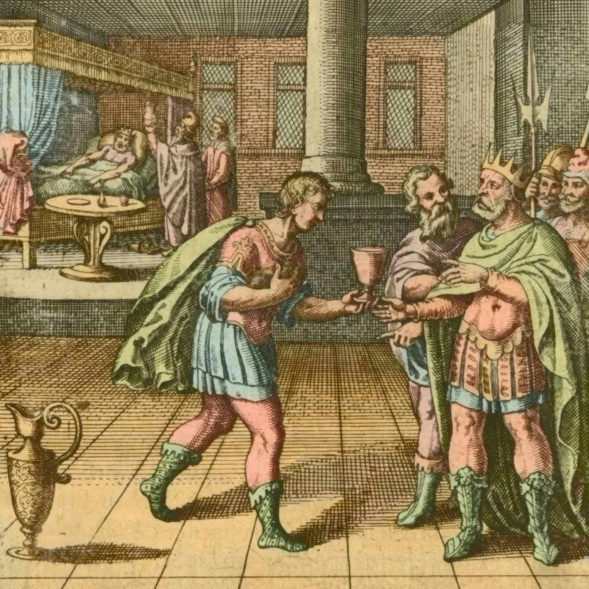 The King and his Physicians by Matthäus Merian the Elder, after Michael Maier — archival fine-art print from Fable
