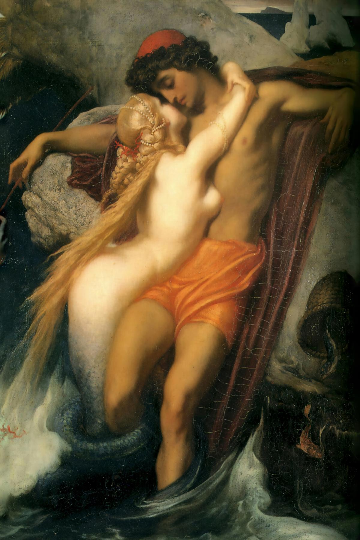 The Fisherman and the Syren by Frederic Leighton — archival fine-art print from Fable
