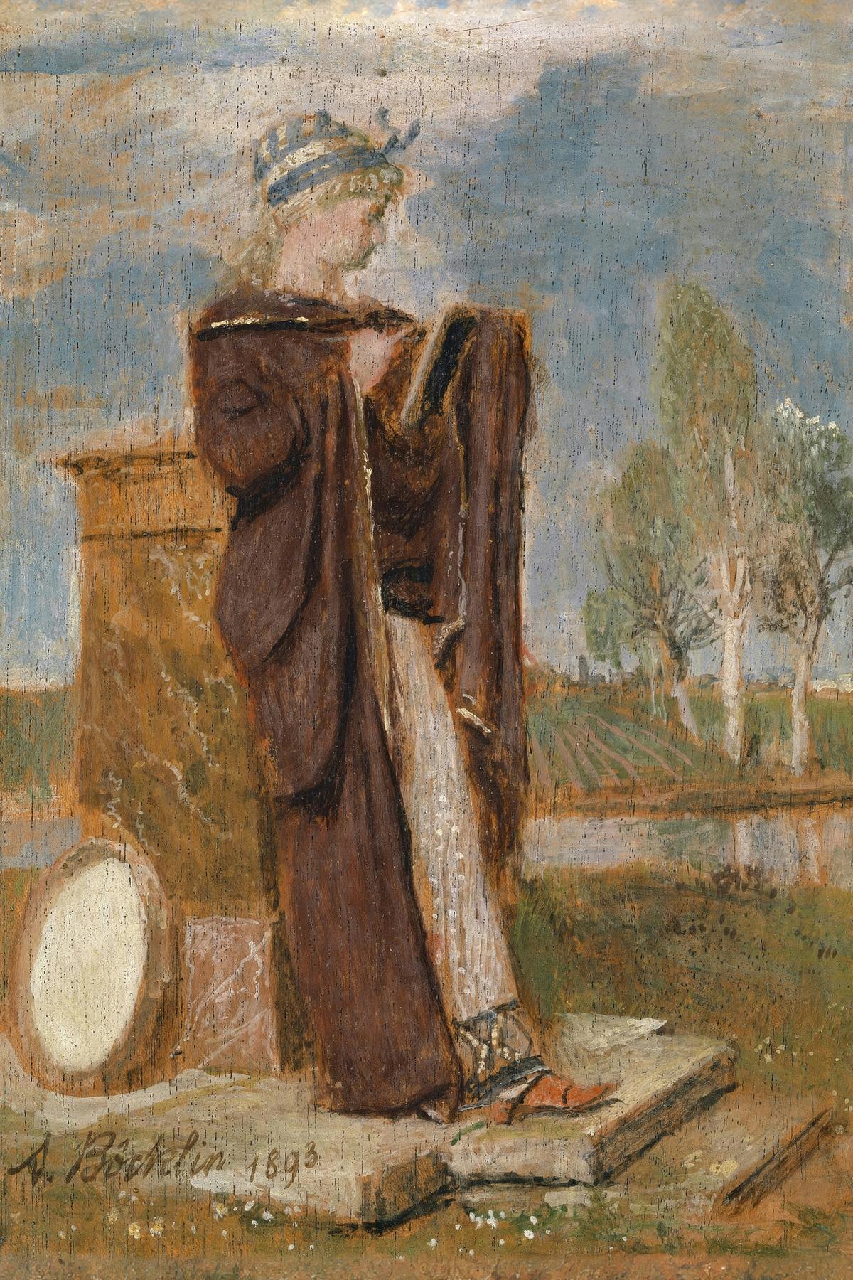 The Muse Thalia by Arnold Böcklin — archival fine-art print from Fable