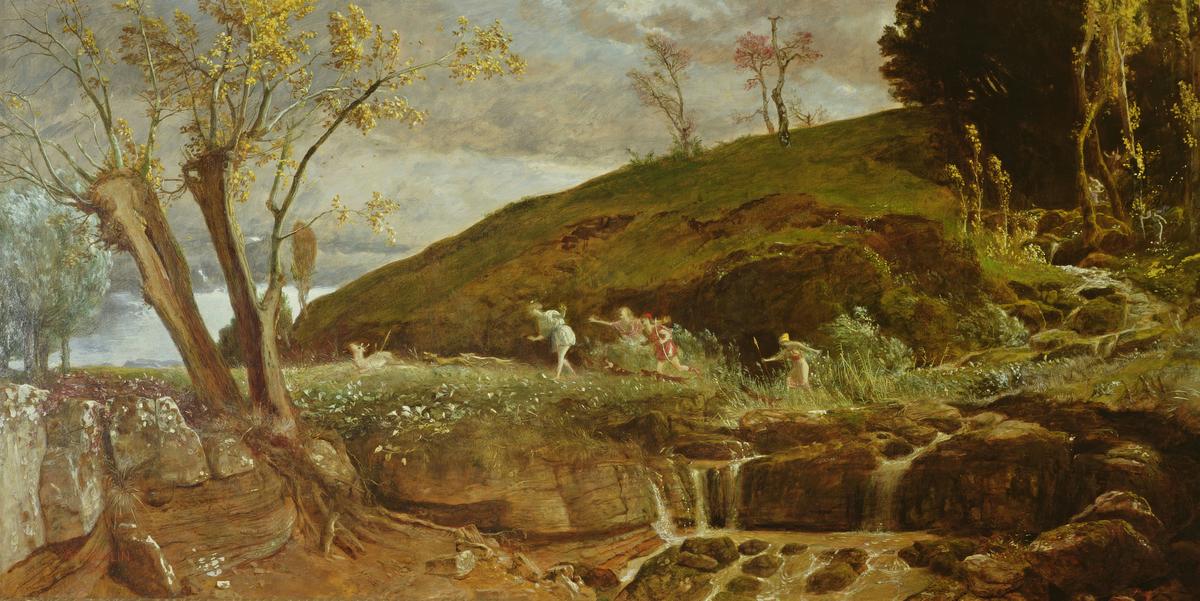 The hunt of Diana by Arnold Böcklin — archival fine-art print from Fable
